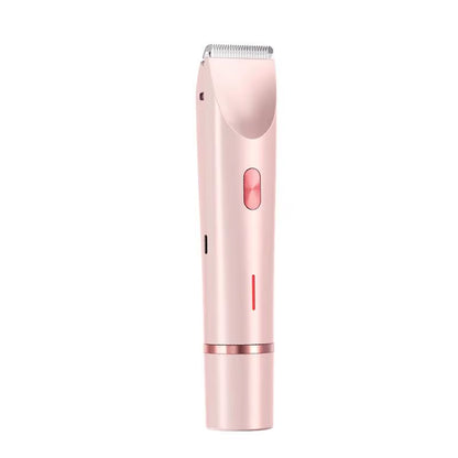 Portable Double-Headed Ladies' Shaver, Household Travel Washable USB Charging, Portable Private Parts Slimming Machine, Female B