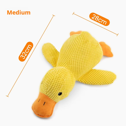 Dog Toy Plush Companion Sleeping Duck Bite Resistant Teeth Grinding Sound Relief Duck Sound Toy