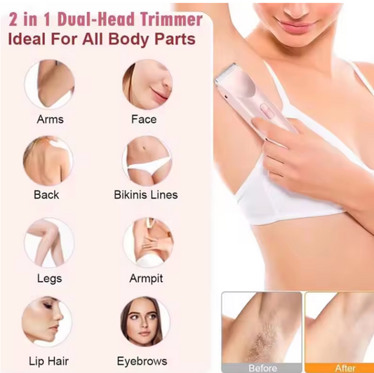 Rechargeable Portable 2-1 Electric Shaver